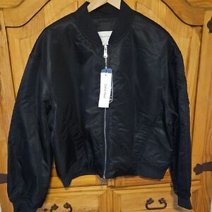 Calvin Klein Women's Black Bomber Jacket